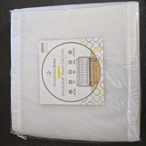 NWT Breathable Baby Mesh Crib Liner